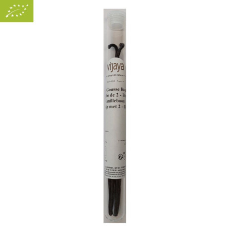 Vanille Gousse Bourbon - MADAGASCAR - Tube de 2 - Bio* (*Certifié Bio par FR-BIO-10)