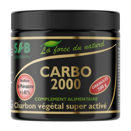 CARBO 2000  - CHARBON VÉGÉTAL SUPER ACTIVÉ - Granulés 200 g.jpg