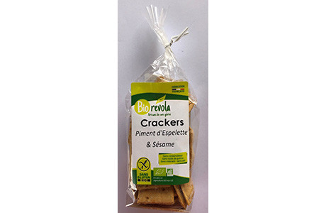 Crackers piment d'Espelette et sésam