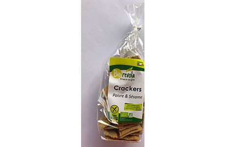 Crackers poivre et sésame