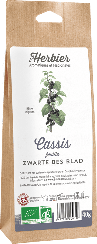 CASSIS feuilles sachet 40g*