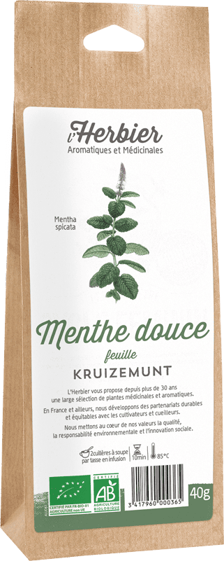 MENTHE DOUCE feuilles sachet 40g*