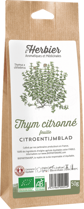 THYM CITRONNÉ feuilles sachet 50g*