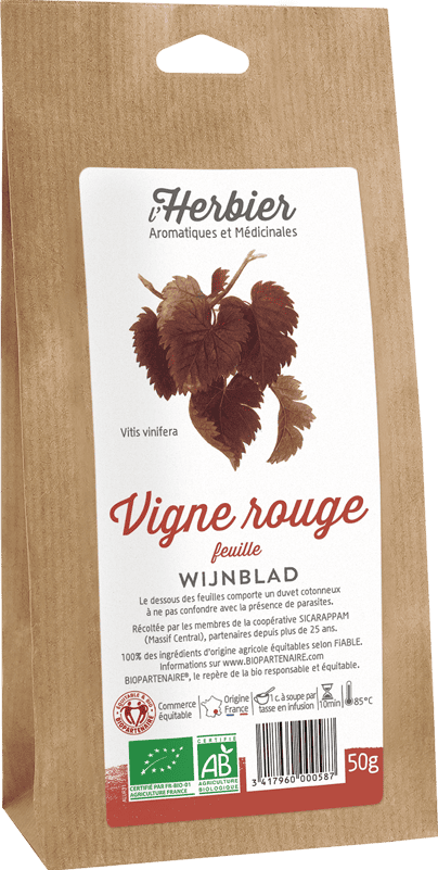 VIGNE ROUGE feuilles sachet 50g*