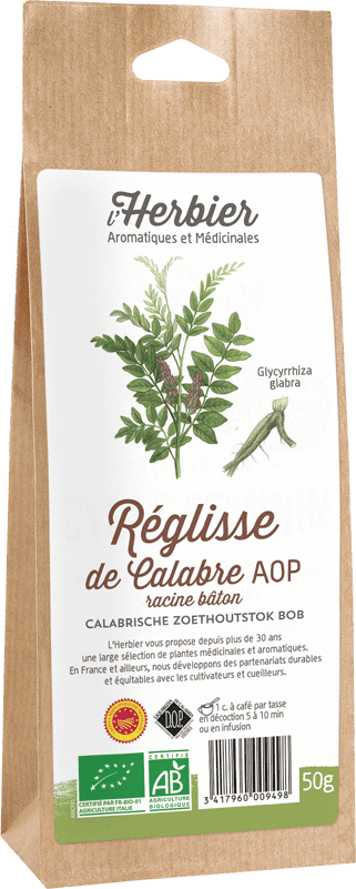 RÉGLISSE DE CALABRE AOP racine bâton sachet 50g*