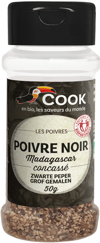 POIVRE NOIR concassé "COOK" 50g*