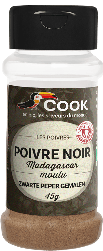 POIVRE NOIR moulu "COOK" 45g*