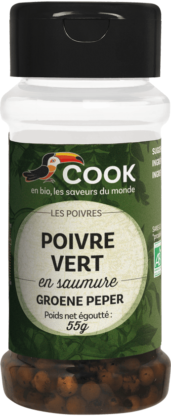 POIVRE VERT en saumure "COOK" 55g*