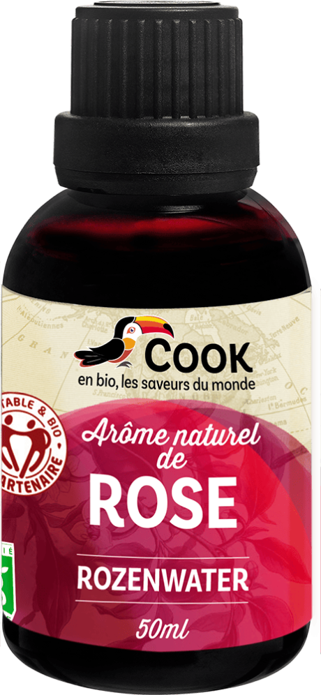 EAU DE ROSE arôme naturel "COOK" 50ml*