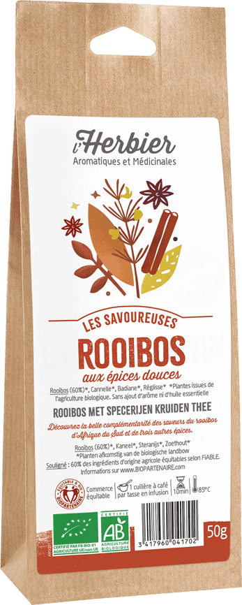 Mélange ROOIBOS AUX ÉPICES DOUCES sachet 50g*