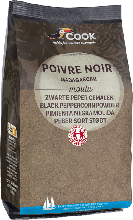 POIVRE NOIR moulu sachet coussin "COOK" 500g*