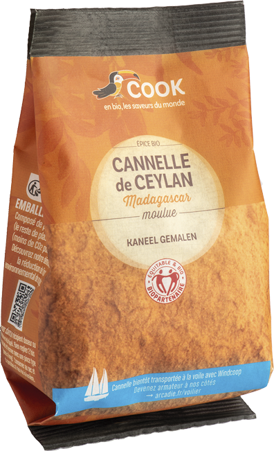 CANNELLE DE CEYLAN moulue sachet économique "COOK" 100g*