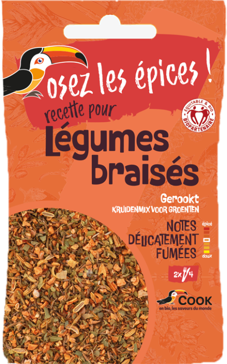 Mélange LÉGUMES BRAISÉS "COOK" sachet plat 18g*