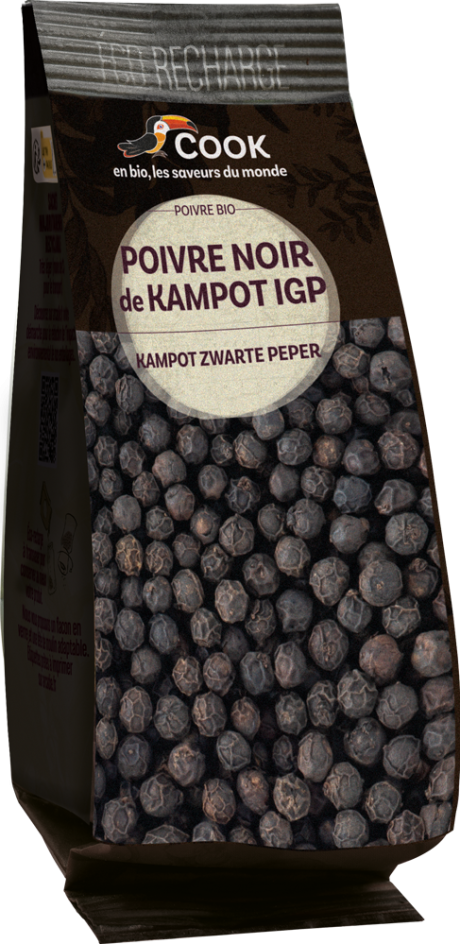 POIVRE NOIR DE KAMPOT IGP éco recharge "COOK" 45g*
