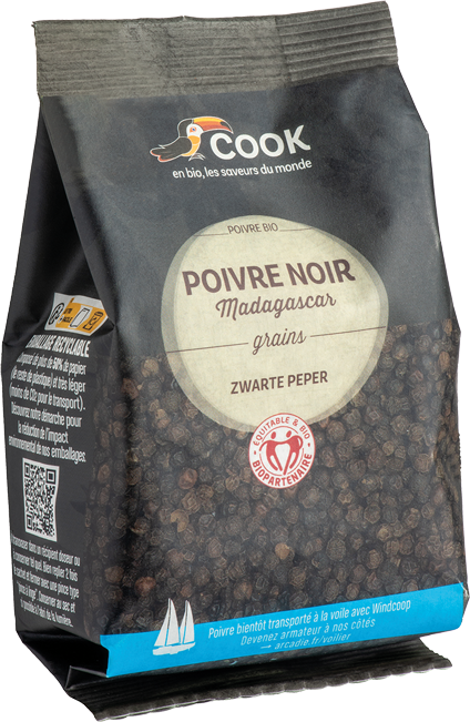 POIVRE NOIR grains sachet économique "COOK" 150g*