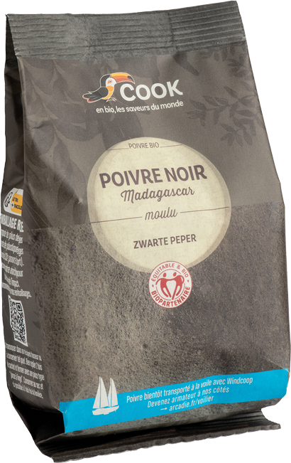 POIVRE NOIR moulu sachet économique "COOK" 150g*